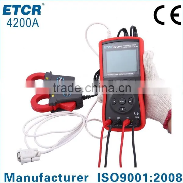 ISO CE ETCR4200A Intelligent Large Clamp Phase Volt-ampere Meter Voltmeter Lcd photo-6