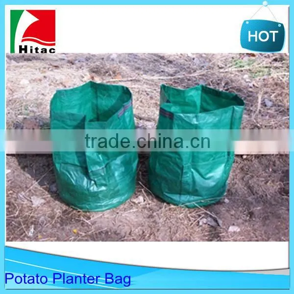 40L Green Potato Grow Bag Planter With Pockets,Round Garden Planter Bags photo-5
