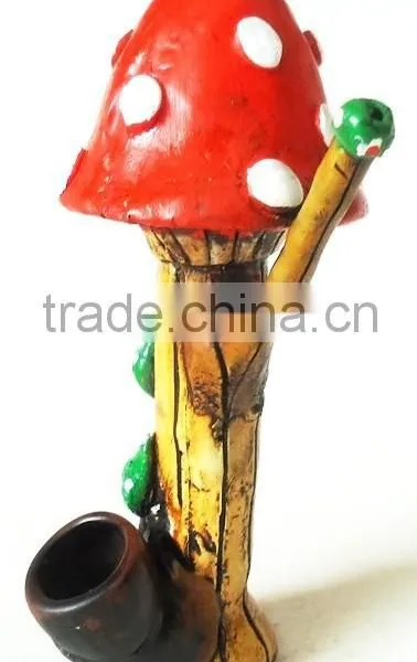 Figurine Shaped Hand Crafted Smoking Pipes - Tall Mushroom photo-6