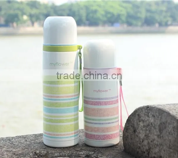 Oem Diller Leakproof Portable Rainbow Pinstripe Stainless Steel Flask photo-6