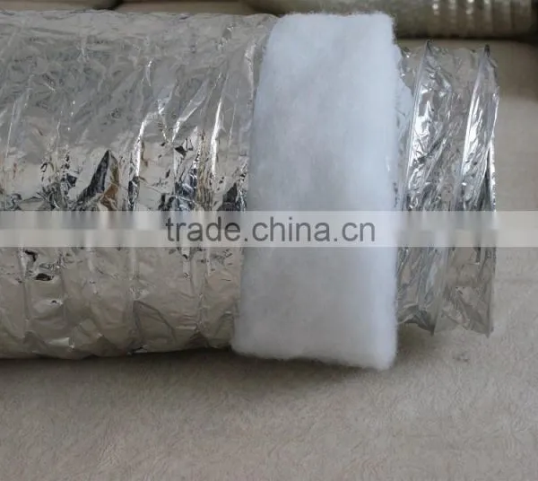 Double Foil Insulated Aluminum Flexible Air Duct With 16Kg/m3 Glass Fiber photo-2