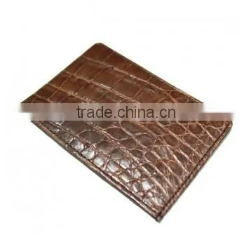 Crocodile Leather Card Clip Wallet SCRCW-008 photo-2