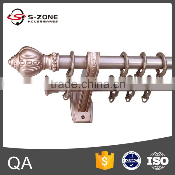 Hot Sale Aluminum Window Curtain Rods With Bay Window Curtain Rods photo-4