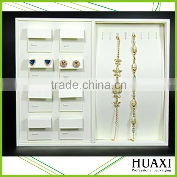 Guangzhou Factory White Leather Jewelry Display Tray photo-2