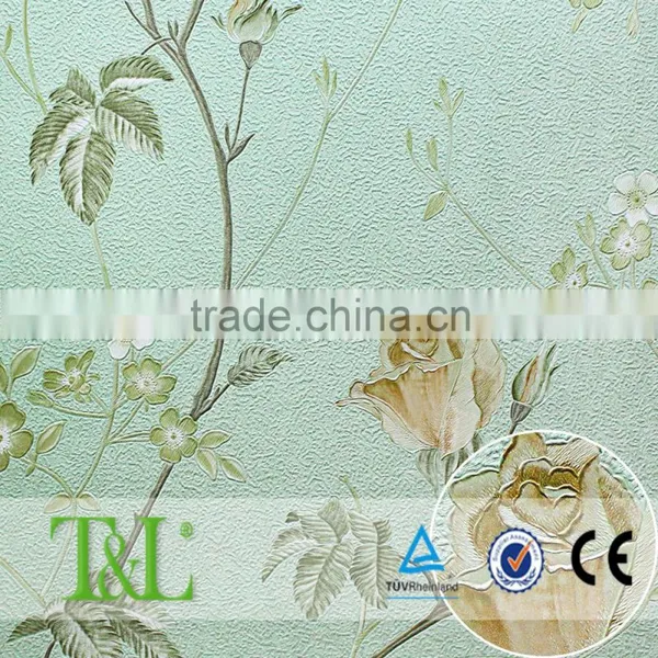 Wateproof Vinyl Wallcoverings Oriental Design Wallpaper photo-2