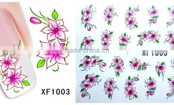 2016 Newest XF Series Water Nail Art Sticker Transfer Printing Water Decals Nail Art Decoration Quality Choice photo-4