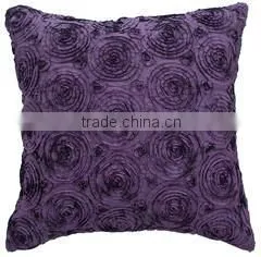 16x16 Inch Purple Solid Floral Bouquet Throw Pillow Cover