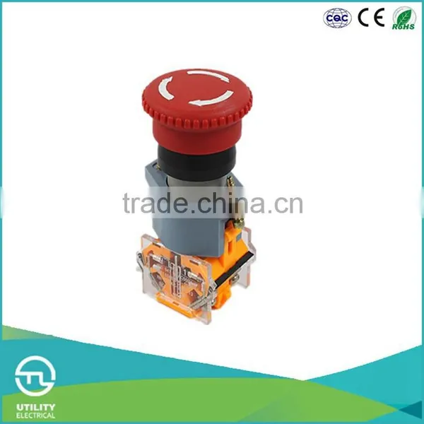 UTL New Hot Products Press To Lock Twist Mushroom Waterproof Push Button Switch photo-2
