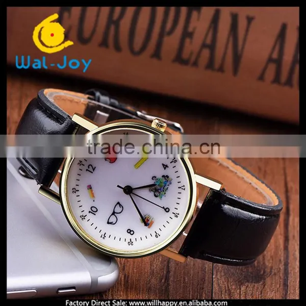 WJ-5396 Personality Student Stylish Charming Fancy Quartz Best Selling Leather Girls Watch photo-6