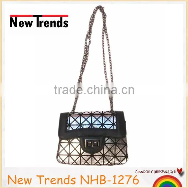 Fashion Shinny Leather Shoulder Bagcustom Made Chain Handbag