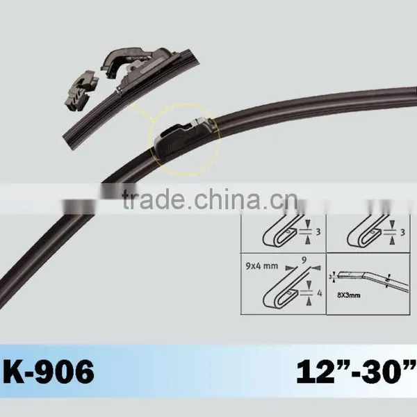 K-906 Flat Windshield Wiper Blade,all Car Wiper Sizes, Plastic Wiper Adapter photo-3
