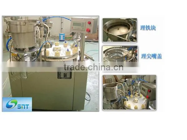 Automatic correction fluid filling capping machine