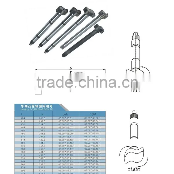 Trailer Truck Axle Parts Fine Price Camshaft photo-2