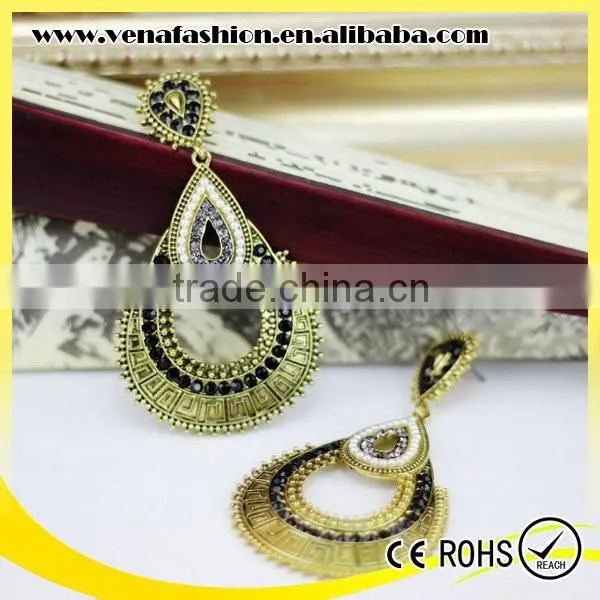 Yiwu Antique Hanging Bali Dubai Gold Jewelry Earring photo-6