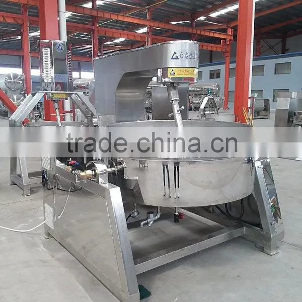 Stainless Steel Steam Jacketed Cooking Kettle With Agitator Used For Jam & Sugar Cooker photo-3