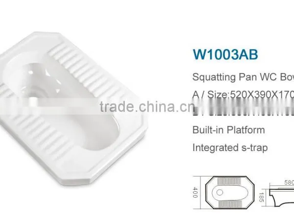 Building Material Wholesale Toilet Ceramic Squat Stool photo-2