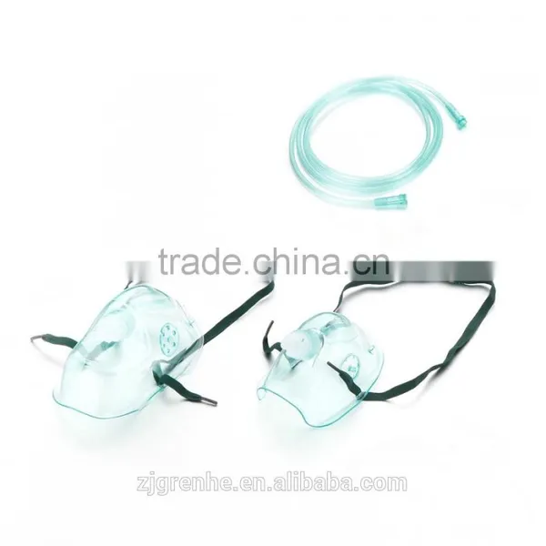 Medical Operating Adult Standard Oxygen Mask With Tubing