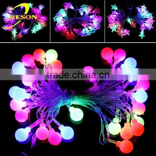 For Holiday Christmas Garden Party New Model Black Wire Led Ball String Light photo-6