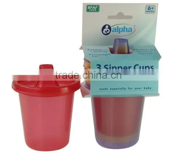 3 Pack Semi Disposable Sipper Cups