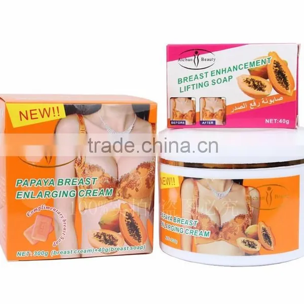 English Packing! AICHUN 3days Papaya / Green Tea Big Breast Cream Breast Tightening Cream Breast Firming Soap photo-2