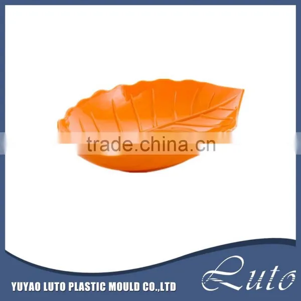 Hotel Restaurant Use Leaf Shape Fruit Plastic Plate photo-2