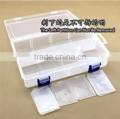 8 Partitions Departments Plastic Organizer photo-2