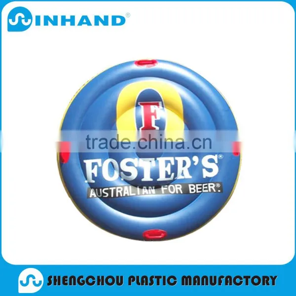 Factory EN71,CE ,Eco-friendly Fashion Nontoxic Blue Pvc Inflatable Flying Disk