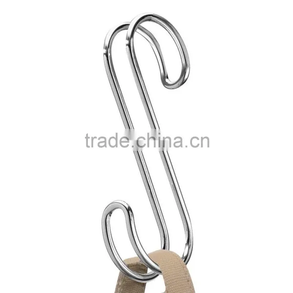 Chrome/Bronze Over The Rod S-shape Hook/ 4 Hooks/ 2 Hooks photo-4