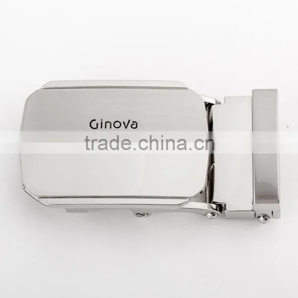 Top Sale Custom Logo Black Automatic Men's Slide Buckle Belt photo-3