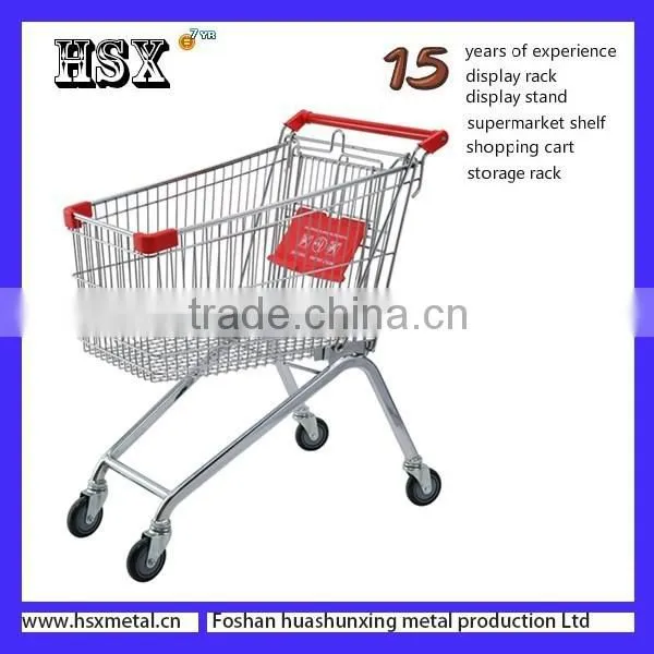Metal Chrome Kids Supermarket Shopping Trolley HSX-S441 photo-4