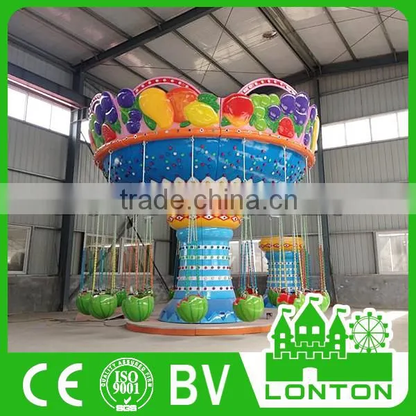 Fun Rides Kids Swing Carousel Chair Mini Fruit Flying Chair Machinery Equipment photo-4