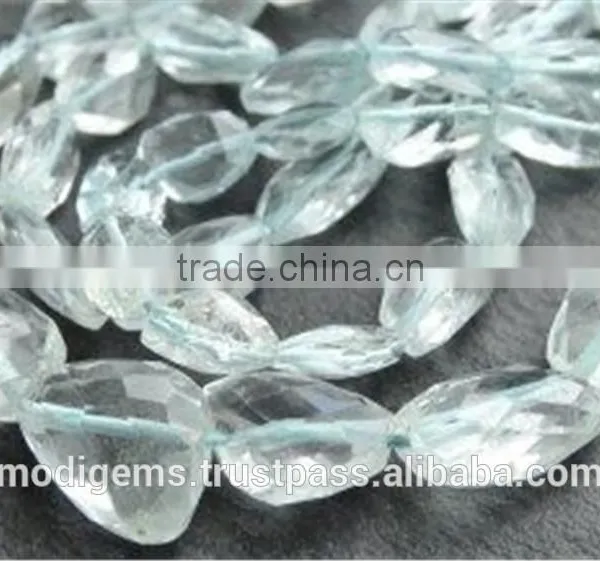 Aquamarine Nugget Faceted