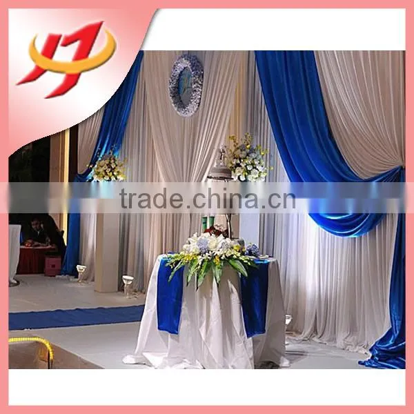 Fancy and Elegant Wedding Portable Stage Curtain Stage Backdrop Fabric