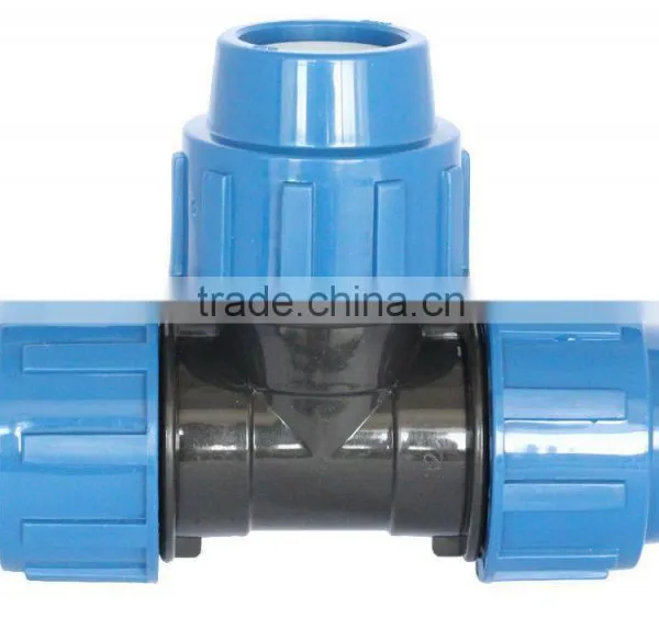 Supply Plastic Compression Fitting PP / PE Material Pipe Fitting photo-2