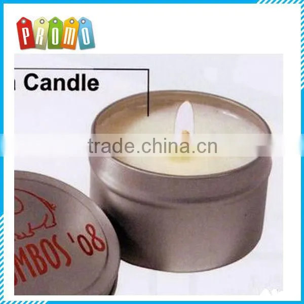 Small Round Seamless Tin Candle