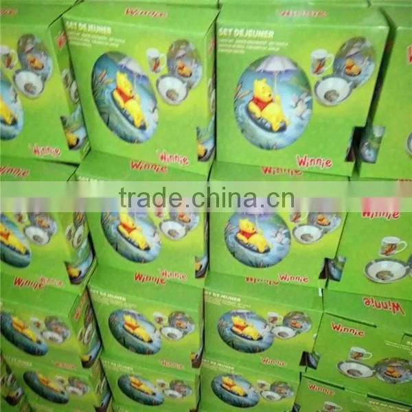 Wholesale Kids Tableware Set /Christmas Gift/ Festivals Ceramic Cutlery Set Hot Sale Fda Ceramics Kids Dinner Set photo-2