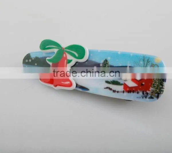 Candy Color Small Bell Hair Clip Lovely Present Car and Red House Hair Accessory Kids Mini Hair Duck Clip photo-4
