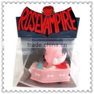 OEM PINK Rose Deliberate SUPER Vampire Mini Cartoon Vinyl Toys/Custom Kids Cute Vinyl Toys/Plastic Cartoon Vinyl Toys Factory photo-6