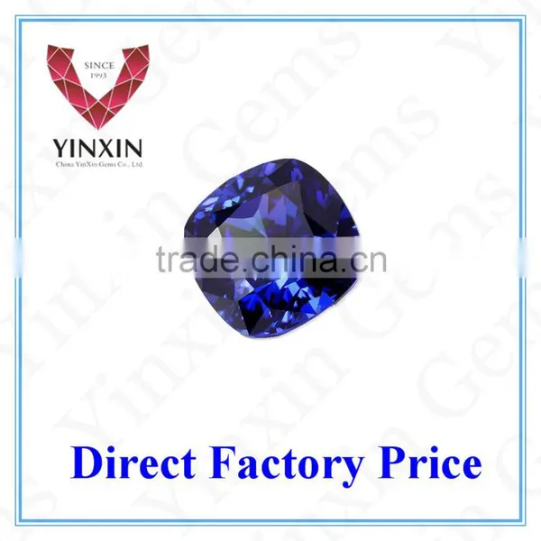 China Factory Direct Sale Small Loose Cushion Cut Blue Sapphire Price photo-2