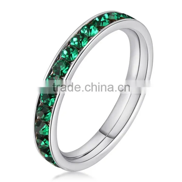 Wholesale High Quality China Birthstone Rings Factory Stainless Steel Jewelry photo-3