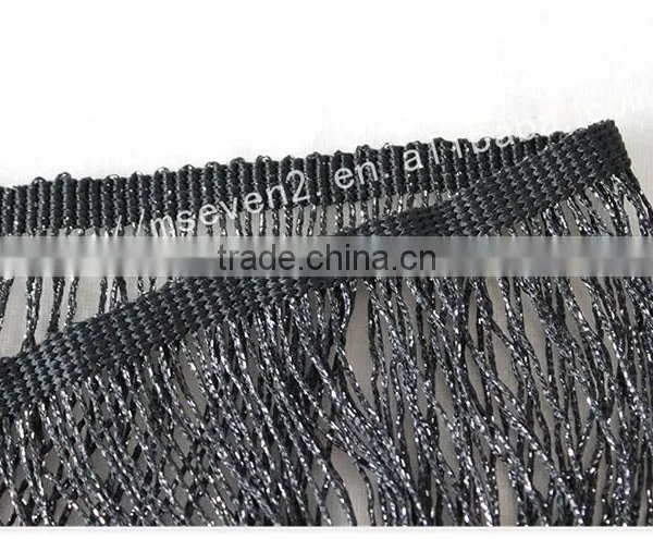 Hot Selling 19cm Width Black Polyester Fashion Trim Finges photo-4