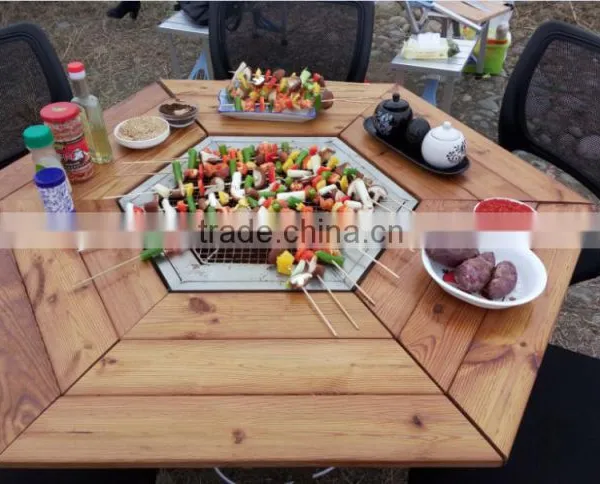 High Quality China Manufacturer AR-20161044 Far BBQ Grill Round Table photo-2