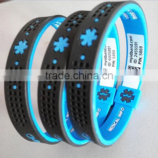 Newest Scannable Fashion qr Code Silicone Bracelet photo-3