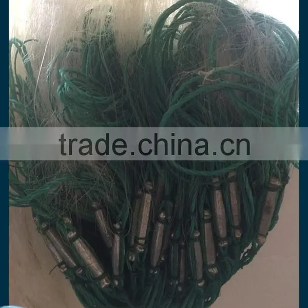 Uganda New Type White Big Fishing Gill Net With Float and Sinker