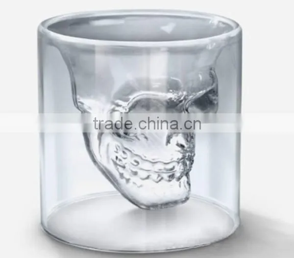 Crystal Skull Glass Cup Large Skull Shot Transparent Glass/beer Mug/Pirate Glass Cup photo-2