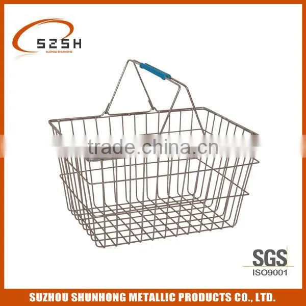 High Quality Shopping Basket Wire Mesh Basket photo-2