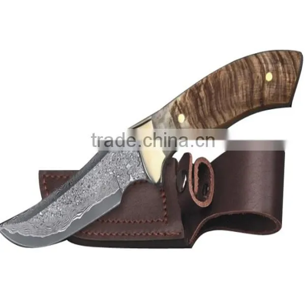 Stainless Steel Knife Hunting With Damascus Hunting Knife