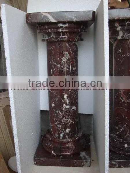 RED ZEBRA MARBLE PEDESTALS photo-6