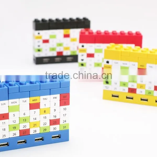 2015 Desk Calendar/DIY Blocks Usb Hub With Cable photo-2