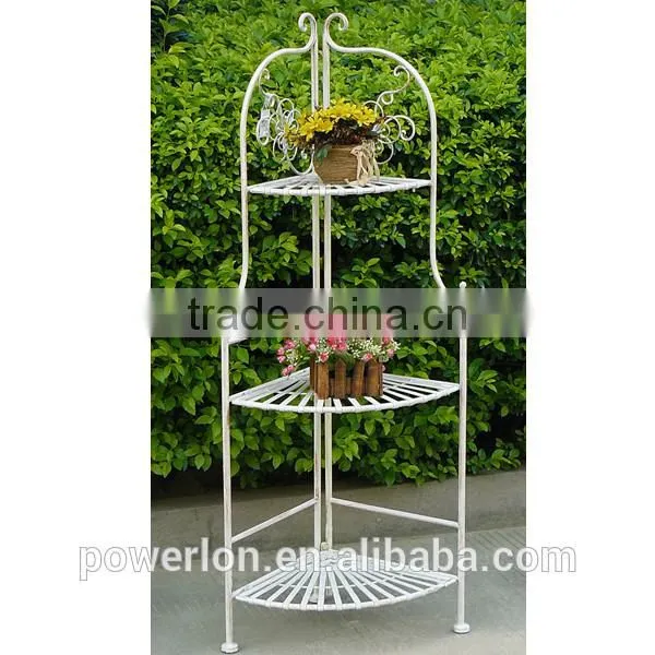 Wrought Iron 4-Tier Corner Rack Barthroom Rack PL08-5604 photo-2